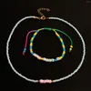 Choker Handmade Seed Bead Friendship Bracelet Necklace Bohemia Style Love Lucky For Women Summer Beach Jewelry