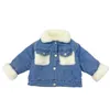 Jackets 2-6 jaar Oid Dikke Warm Kids jongens meisjes denim jas fluweel bont jassen bovenkleding herfst winter kinderen overjas 230211