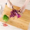 頑丈な竹切断板木製マットカッティングベビーフードグレーディングパン野菜フルーツカッティングキッチン用品
