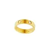 Nail Ring Women Jewelry Couple Love Rings Stainless Steel Alloy Gold-Plated Process Fashion Accessories Never Fade Not