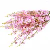 Decorative Flowers 1pc Lifelike Artificial Flower DIY 5-Branch Realistic Orchid Silk Cloth Pography Props Home Decor Accessories