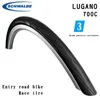 Tires de bicicleta Schwalbe Motorcycle Iniciante Street Lugano 700*25 28C Proibição ao ar livre Lipat Hold Introdução 0213