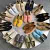 Projektant Loropiana Walk Buty Kanał Gwiazda Lekkie luksusowe skórzane buty Lp Lp Tassel Small Lock Sofe Sole Casual Damskie Buty