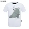 Phillip Plain T-shirts Designer Pp Skull Diamond T Shirt Short Rleeve Dollar Brown Bear Brand TEE O-Neck Wysokiej jakości czaszki Tshirt TEE TOPS 05