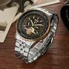 Wristwatches Gorben Stainless Steel Band Busined Prosse Sport Wristwatch Luxury Men Hotes Male Clock Wrist