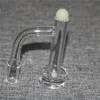 Flat Top Terp Slurper Quartz Banger avec bouchon de verre en marbre Carb Cap Ruby Pearls Pilule Set 10mm 14mm 18mm 45 90 Clous pour Bongs