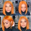 Lace s Beaudiva Colored Human Hair 12" Middle Part Bob TShape Deep Short For Women Brazilian 230214