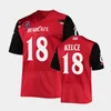 Mens Sauce Gardner Travis Kelce 신시내티 축구 저지 스티치 화이트 레드 블랙 Ahmad Gardner #9 Desmond Ridder Cincinnati Bearcats Jerseys