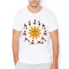 Magliette da uomo Cute Yoga Beagle Cane Meditazione Saluto al sole Surya Namaskara Divertente Camicia Uomo Donna Casual Tee Homme Maglietta unisex