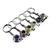 Keychains Creative Gift Car Refitting Turbo Charded Metal Key Chain Blower Ring Link Hanger voor vrouwen en mannen