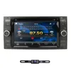 Lettore 2 Din Car DVD per Focus/Mondeo/Transit/C-MAX/Fiest Navigazione GPS 7 "Radio 1080P FM DAB Telecamera di controllo ruota in acciaio