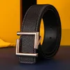 Fashion Men Design Belt Classic Vintage Lychee Grain Letter Buckle Women Decorative Belts Width 3.8cm Luxury Designer Formal Casual Belt