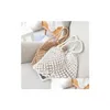 Storage Bags Fashion Women Fishing Net Woven Hand Bag Irregar Handbag Summer Beach Drop Delivery Home Garden Housekee Organization Dhcsa