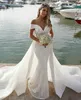 Party Dresses Spring Mermaid Wedding Dress With Detachable Train Off Shoulder Lace Appliques Bridal Gowns robes de Bride 230214