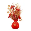 Decorative Flowers Flower Basket Ornament Decor Artificial Potted For Thanksgiving