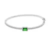 Bangle Design Moda Zircone cubico Multistrato Baguette Cz Bracciale polsino per gioielli regalo donna