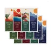 Embrulho de presente 52pcs Obrigado por seu adesivo de compra Retângulo Seal Etiquetas Floral Color Handmade Box Packaging Party Party