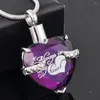 Hänghalsband som säljer "alltid i mitt hjärta" minnessmycken Ashes Keepsake Urn Halsband Kremering för kvinnor CMJ9790