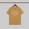 T-shirt da uomo taglie forti magliette firmate girocollo a maniche corte triangolo estivo logo lettera stampa T-shirt di lusso uomo e donna felpa con cappuccio in cotone