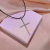 Pendant Necklaces High Quality Cross For Women Cubic Zirconia Accessory Engagement Christmas Gift Fine Jewelry