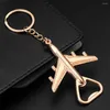 Keychains Air Plane Chaveding abridor de garrafas de saca -rolhas de cerveja de cerveja masculina Removedor de vinhos Tecla anel Kichen Tool Gadgets Supplies de casamento