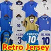 1982 İtalya Retro Futbol Forması 1990 1996 1998 2000 EV FUTBOLU 1994 Maldini Baggio Donadoni Schillaci Totti Del Piero 2006 Pirlo Inzaghi buffon