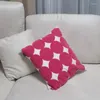 Pillow DUNXDECO Chic Cute 3D Pink Circle Embroidery Cover Decorative Case Geometric Art Sofa Chair Bedding Coussin