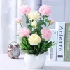 Simulation flower living room table rose flower arrangement peony pot fake flower silk flower decoration flowers