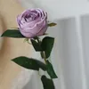 Flores decorativas Falsa Rose Flower Filial único Simulação Artificial Peony Birthday Decoration Home Party Decor Bouquet Silk Flore