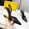 Fashion First Sandals Pointed Toe Wedge Heels 2022 Designer Summer New Sexy Real Sheepskin Back Strap Women Shoes Custom Large Siz4017523