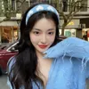 Bandanas Heart Headband For Women Hairband Girls Wide Furry Head Band Elastic Non-slip Headhoop Valentines Day Makeup