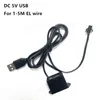SIGN DC 3V AA BATERIA 5V USB 12V Adaptador de alimentação Controlador do controlador de driver para 1-5m EL Wire Decor Decoração de néon flexível D2.5