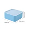 Storage Boxes Box Organizer Bin Clear Sundries Toy Stirage Mini Stackable Supplies Office Drawer Cabinet Latching Desktop Tubs