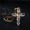 Pendentif Colliers ACHETER Grande Taille Déclaration Croix Collier Or Couleur Boîte Chaîne De Luxe Cristal CZ Pour Hommes Femmes En Gros