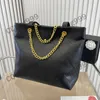 CC Shopping Bags Vintage Maxi Metallic Totes Bag Pour Dames Broderie Lettre Gaufrage Designer Sacs À Main Lager Capacité Or Métal Matériel Portefeuilles Luxurys Pur