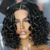 Percrícios sintéticos 16 polegadas curtas BOB SOFT GULULEY 180DNERSDSNESHSNEDSEDSENDENDENTE LACE FRONTED WIG PARA MULHERES NEGRAS Babyhair Pré -explucou Hairle Deep Wave 230214