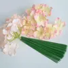 Decorative Flowers 100Pcs/lot Plastic Flower Rod DIY Floral Material Decoration Garden Potted Plant Wedding Party Handmade Artificial Stem