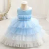 Robes de fille Robe de bébé fille dentelle blanche baptême pour filles 1ère année fête d'anniversaire mariage baptême bébé vêtements pour bébés 230214