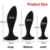 NXY anal Toys 3st Plugs Buttplug Training Set Silicone Suge Anus Sex Toys For Women Men Male Prostate Massager Butt Plug Gay BDSM Toy 1125