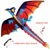 Kites 140x120cm Dragon Kite Kite كبيرة الحجم الطائرات الورقية الطائرات الطائرات الطيران في الهواء الطلق للبالغين الأطفال مع 100 متر من خط الطائرات الورقية 230213