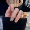 Fałszywe paznokcie naklejka manicure 1 Ustaw delikatne nieszkodliwa błyszcząca tekstura krótka łuk fałszywa perła dziewczyna zaopatrzenie