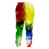 Spodnie męskie OGKB Jogging Mężczyźni i kobiety Hip-hop Fitness 3D Tie-dyed Spodnie z nadrukiem Spodnie dresowe Osobowość Spirala Kolorowe ponadgabarytowe