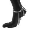 Anklets modna wielowarstwowa łańcuch frędzla Lady High Heel Shoe Prosta stopa kostka biżuteria bransoletka dla kobiet dziewczyna prezenty kostki