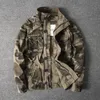 Mens Jackets Autumn Winter Camo Sportswear Thick Khaki Men Military Camouflage Coat Male Outdoor Work Cargo 230214