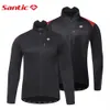 Chemises à vélo sur les chemises Santic Hommes Vestes cyclistes automne-vent d'hiver Vestes VTT en VTT Keep Gearning Breathable Comfort Clothes KC6104 230213