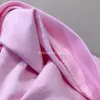 3 teile/satz Baby Strampler Neugeborene Kleidung Rosa Overall Hut Lätzchen Anzug Druck Weiche Baumwolle Kleinkind Junge Mädchen Langarm Einreiher kinder Kleidung