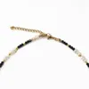 Choker 2023 Tendy Exquisite Black Crystal Beaded Necklace Irregular Natural Pearl Mix And Match Retro Charm Jewelry Collier Perle Gift