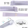 Tubes à Led en forme de V 2Ft 3Ft 4Ft 5Ft 6Ft 8Ft Refroidisseur Porte T8 Tube Led Intégré Double Côtés Shop Lights Linkable Surface Mount Fixtur Dh8Xd