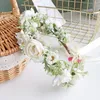 Decorative Flowers Flower Hair Accessories Floral Pearl Decor Carole Baskin Infant Headbands Wedding Decoration Ring Wreath