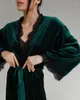 Sukienka druhna aksamitna z koronki na zamówienie Wybór koloru z wykresu One Piece Nightdress Bathgown Lone rękawy